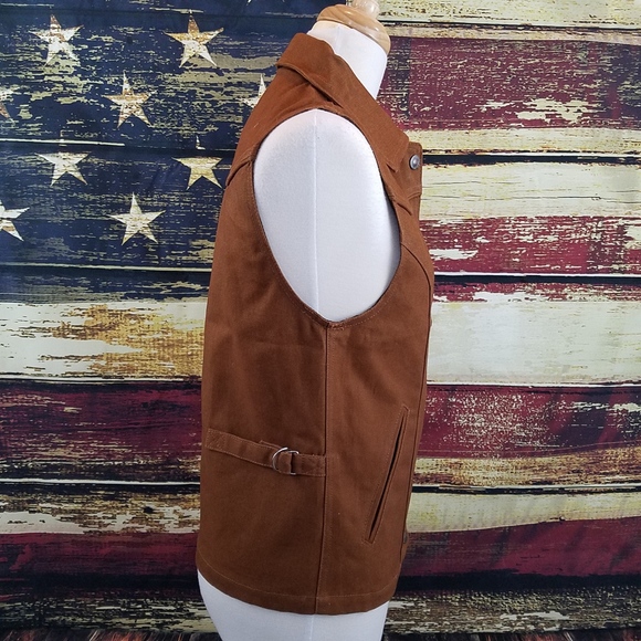 WYOMING TRADERS ARIZONA SNAP UP WESTERN VEST - CINNAMON - Picture 4 of 7